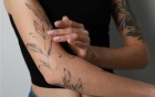 Tattoos auf der Haut: