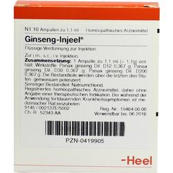 GINSENG INJEEL Ampullen