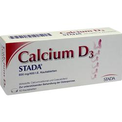 CALCIUM D3 STADA 600 mg/400 I.E. Kautabletten