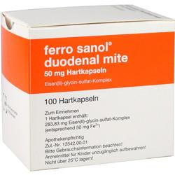 FERRO SANOL duodenal mite 50 mg magensaftr.Hartk.