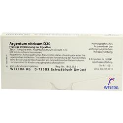 ARGENTUM NITRICUM D 20 Ampullen