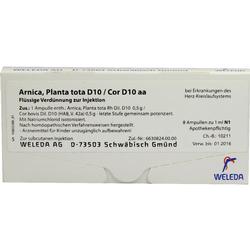 ARNICA PLANTA tota D 10/Cor D 10 aa Ampullen