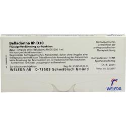 BELLADONNA RH D 30 Ampullen