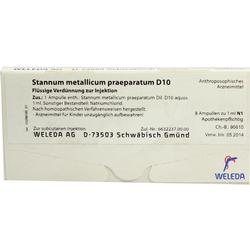 STANNUM METALLICUM praeparatum D 10 Ampullen