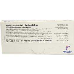 RESINA LARICIS D 6/Retina D 4 aa Ampullen