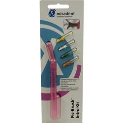 MIRADENT Interd.Pic-Brush Intro Kit 1H+4B.tra.pink