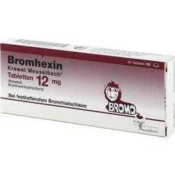 BROMHEXIN Krewel Meuselb.Tabletten 12mg