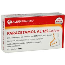 PARACETAMOL AL 125 Säuglings-Suppos.