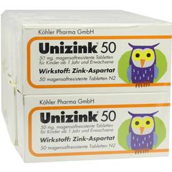 UNIZINK 50 magensaftresistente Tabletten