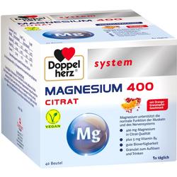 DOPPELHERZ Magnesium 400 Citrat system Granulat