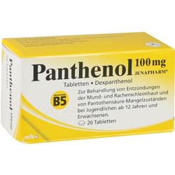 PANTHENOL 100 mg Jenapharm Tabletten