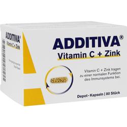 ADDITIVA Vitamin C+Zink Depotkaps.Aktionspackung