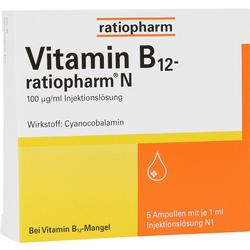 VITAMIN B12-RATIOPHARM N 100 myg/ml Inj.-Lsg.Amp.