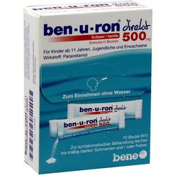 BEN-U-RON direkt 500 mg Granulat Erdbeer/Vanille