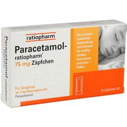 PARACETAMOL-ratiopharm 75 mg Zäpfchen