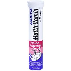 ADDITIVA Multivit.+Mineral Pfirsich R Brausetabl.