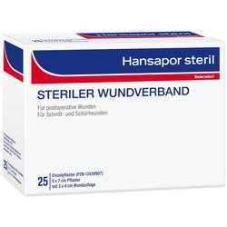 HANSAPOR steril Wundverband 6x7 cm