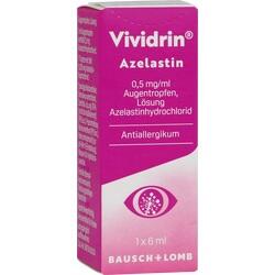 VIVIDRIN Azelastin 0,5 mg/ml Augentropfen