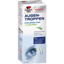 DOPPELHERZ Augen-Tropfen Hyaluron 0,3% system